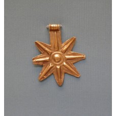 Gold jewelry from Tell el-Ajjul, sun symbol, cross with rays